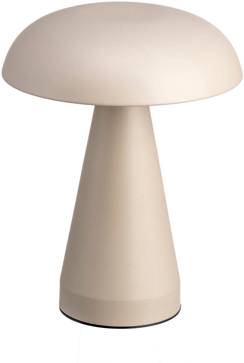 Oplaadbare draadloze tafellamp | 3 lichtkleuren | 3 standen dimbaar | beige