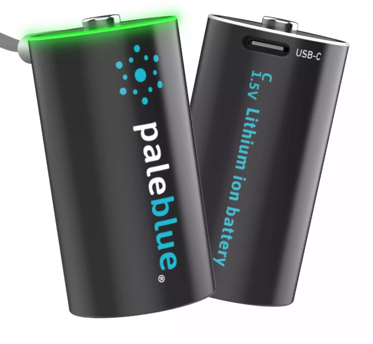 Paleblue C oplaadbare batterijen - USB-C - Lithium-ion - 1.5V - 3700 mAh - 2 stuks