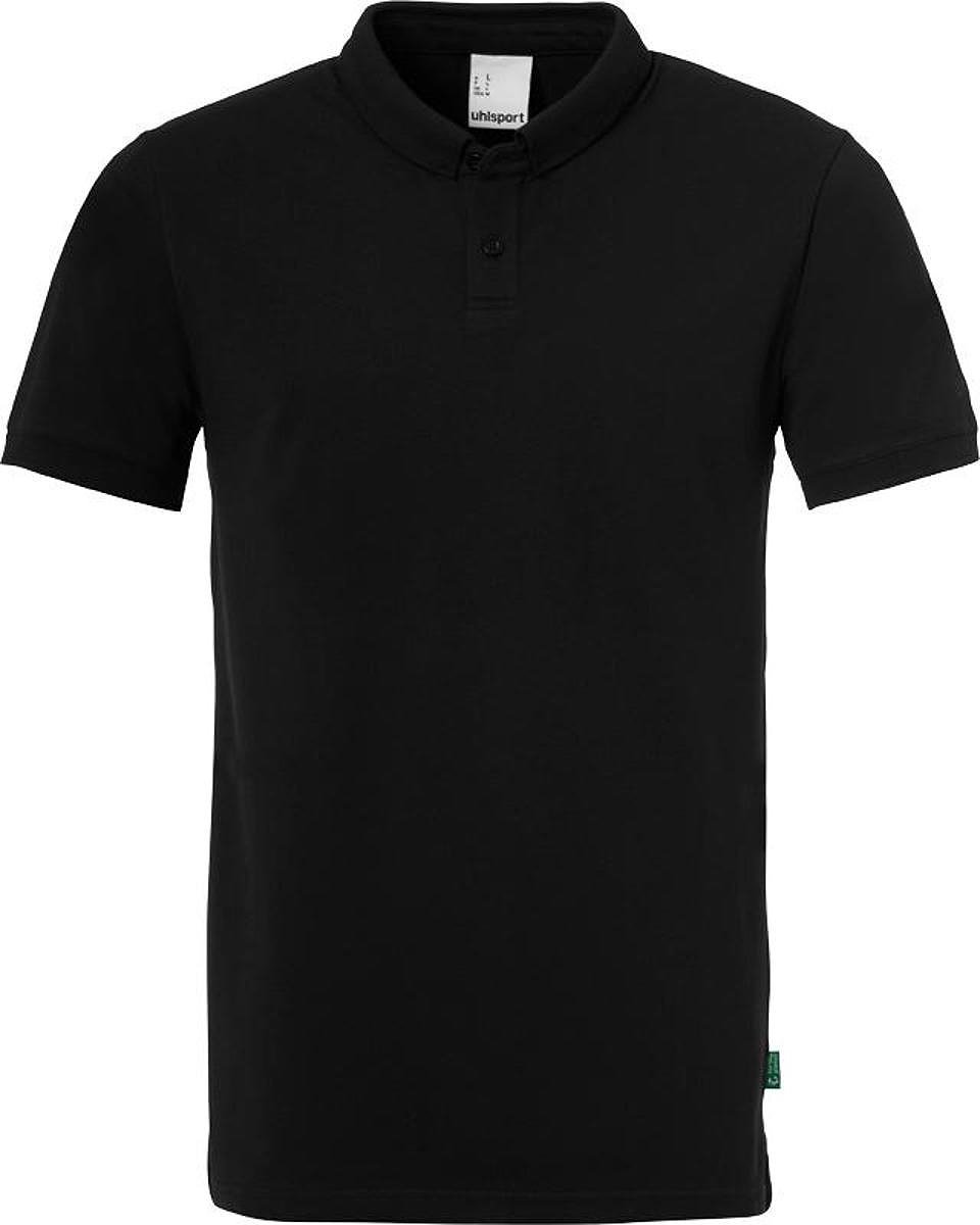 Uhlsport Essential Prime Polo Heren - Zwart / Wit | Maat: XL