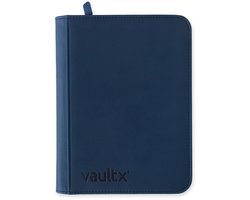 Vault X 4-Pocket Exo-Tec® Zip Binder - Verzamelmap - 160 Kaarten/Blauw