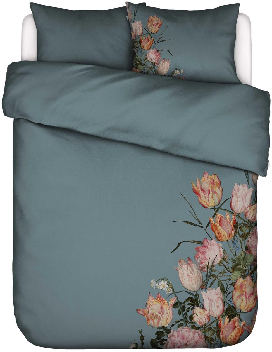 Essenza Painter's Garden Dekbedovertrek Denim Blue - Lits-Jumeaux - 240x200/220 cm