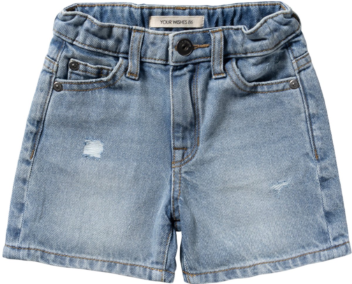 Your Wishes Denim Relaxed Shorts Jeans Jongens - Broek - Lichtblauw - Maat 122