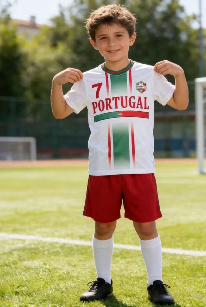 Portugal Voetbaltenue - Voetbaltenue Kinderen - Shirt en Broekje - Jongens en Meisjes -12 jaar - WK2033