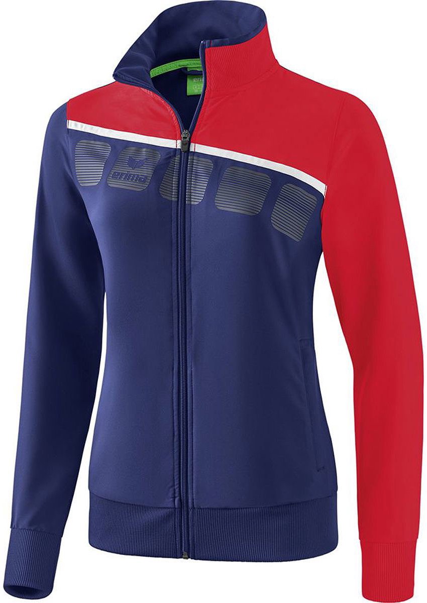 850x1200.jpg Erima 5-C Presentatiejack Dames - New Navy / Rood / Wit | Maat: 44 - Afbeelding 1