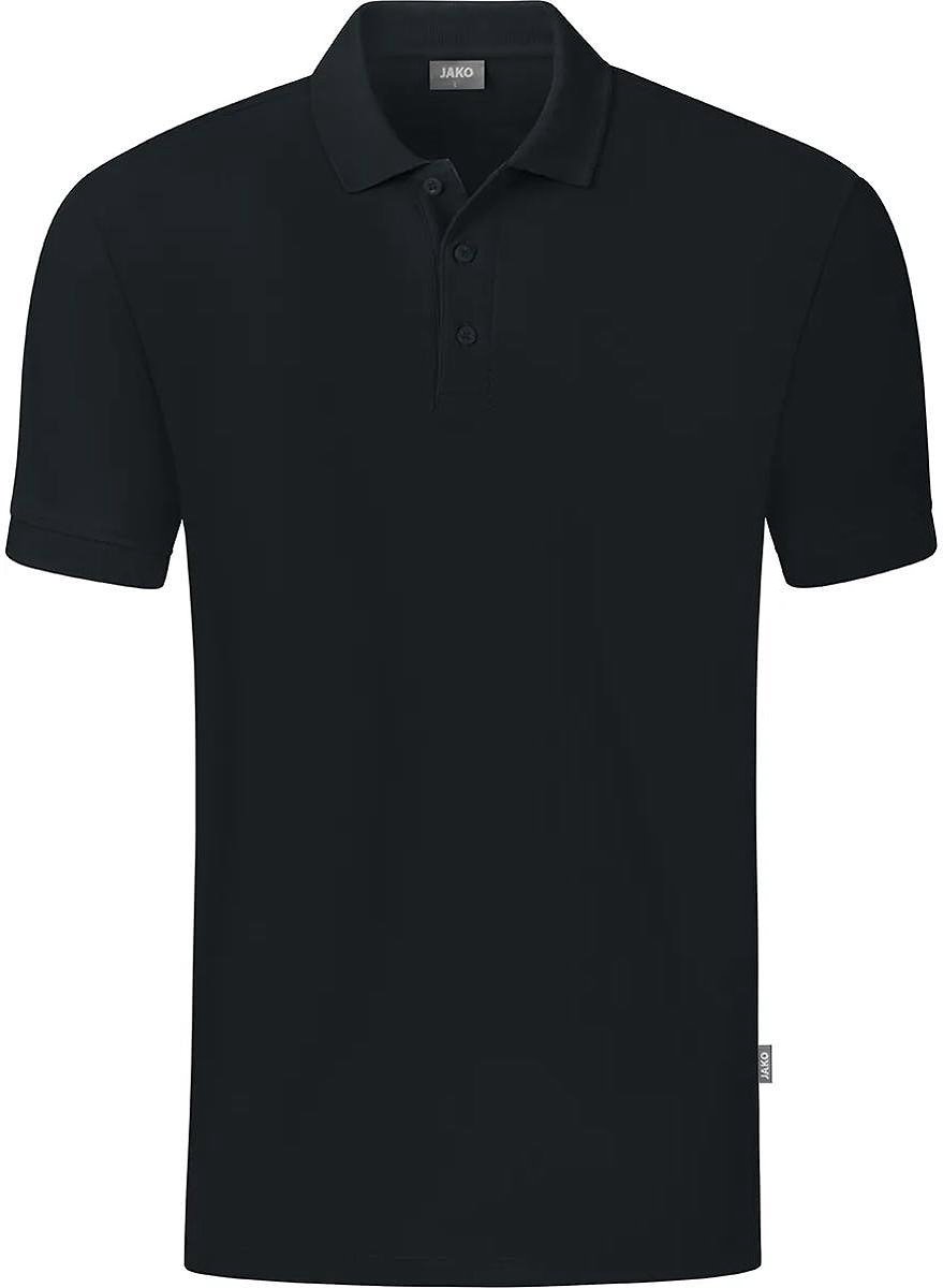 Jako Organic Polo Heren - Zwart | Maat: 4XL