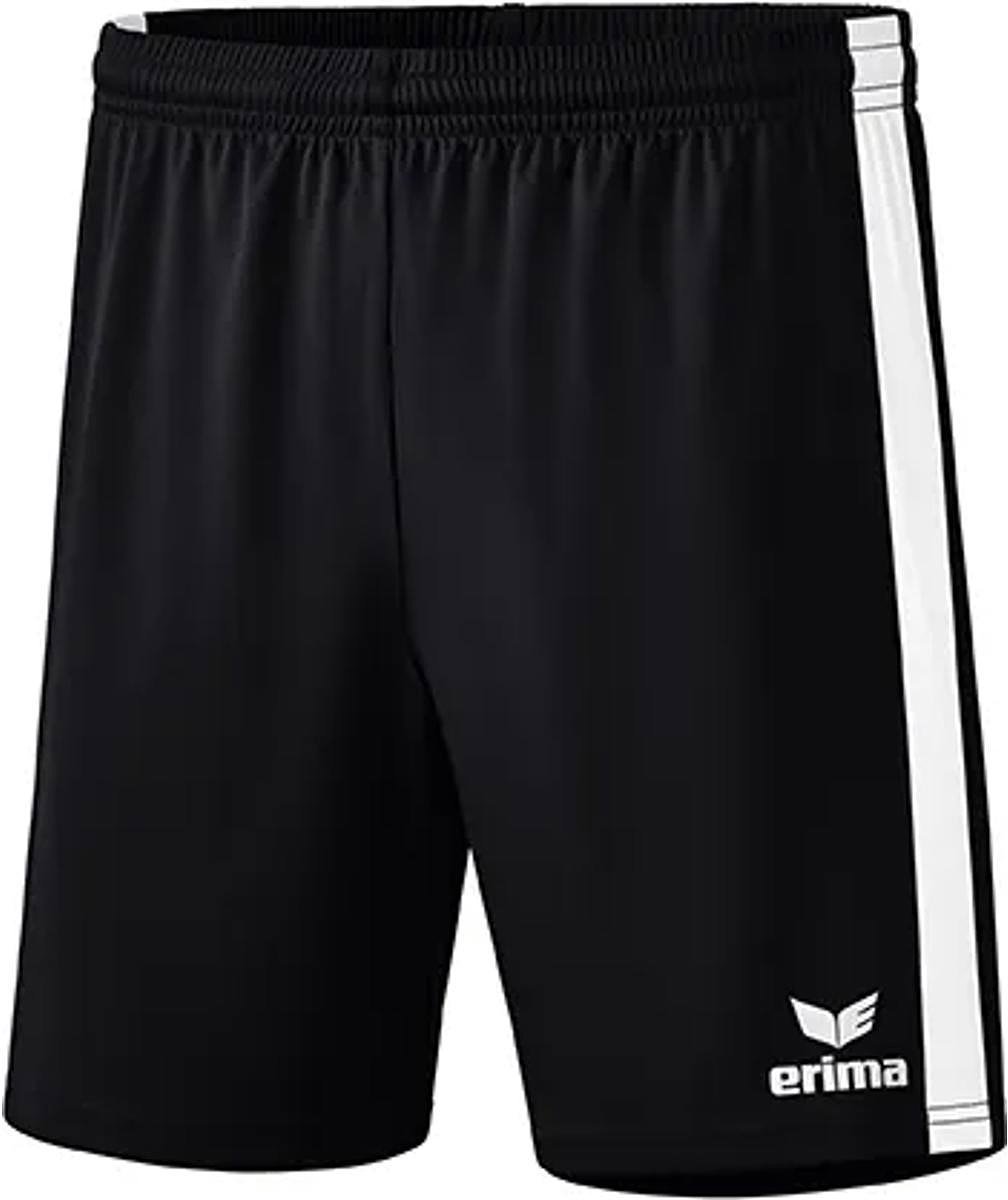 Erima Retro Star Short Kinderen - Zwart / Wit | Maat: 116