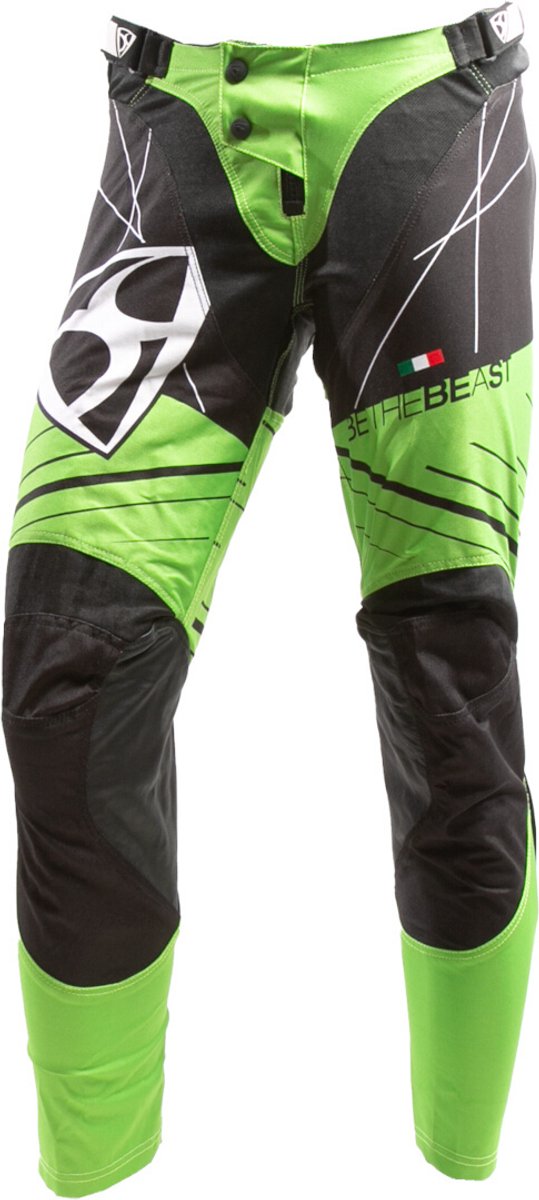 MUGENRACE Hammer Zwart Groene Motocross Broek -