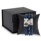 Zilveren ear climber, tak met blaadjes en geoxideerde details