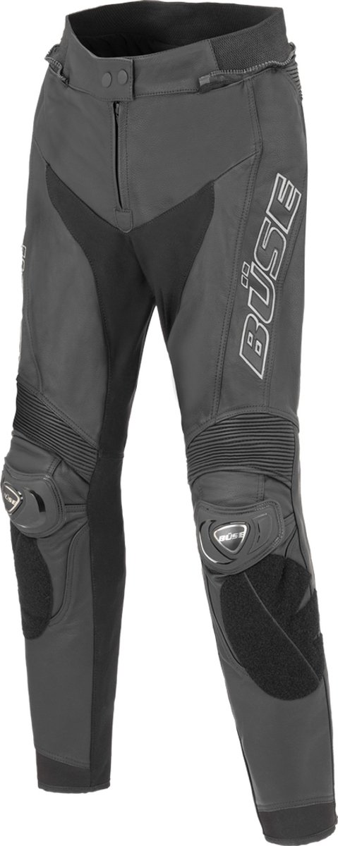 Büse Assen Dames Zwart Leren Broek - Broek