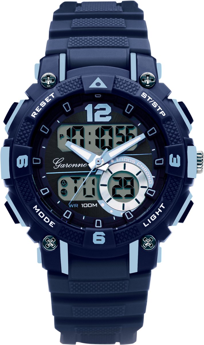 GARONNE KIDS SPORT ANA-DIGI DARK BLUE-LIGHT BLUE KQ24Q475