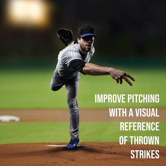 Trainingsplaat - Honkbal Oefenplaat - Slagzone Training - Visuele Feedback - Standaard Afmetingen - Rood van Merkloos — afbeelding 2
