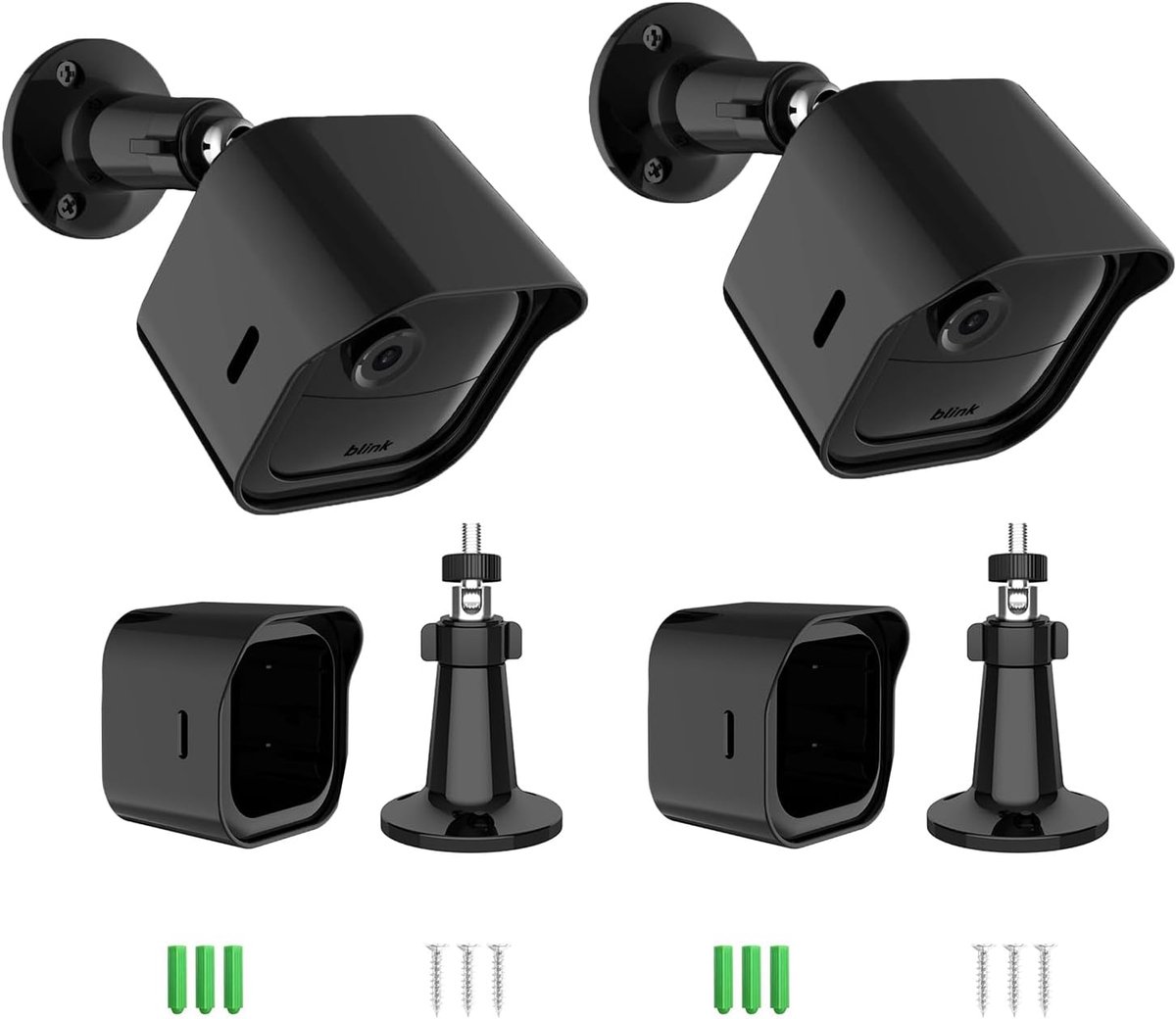 Camera Houder - Wandsteun Beschermhoes - Beveiliging Buiten - 360 Graden Verstelbaar - 2 Stuks