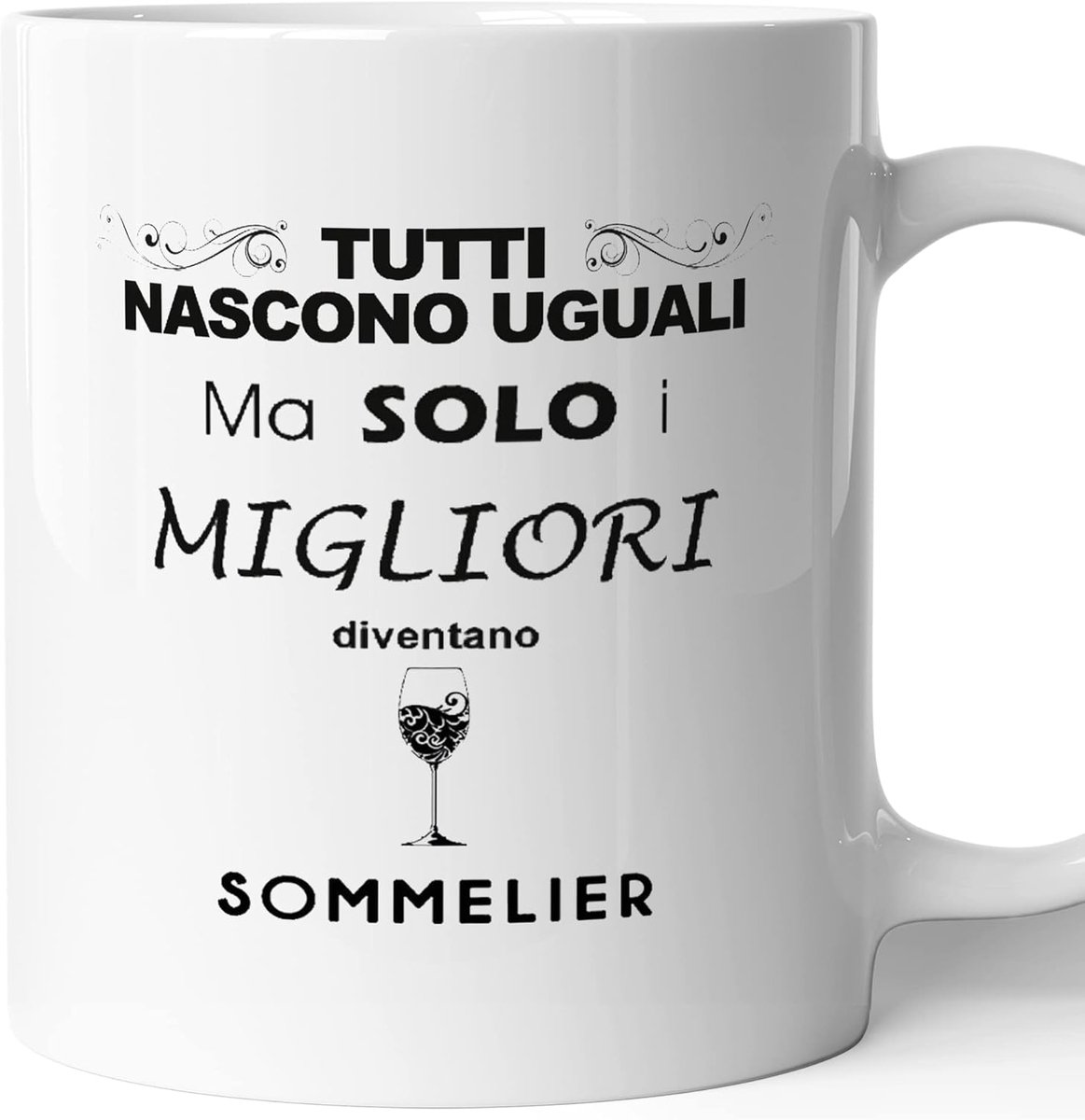 Keramische Mok - Koffiebeker Theeglas - Warme Dranken - Grappige Tekst - 350 ml - Wit