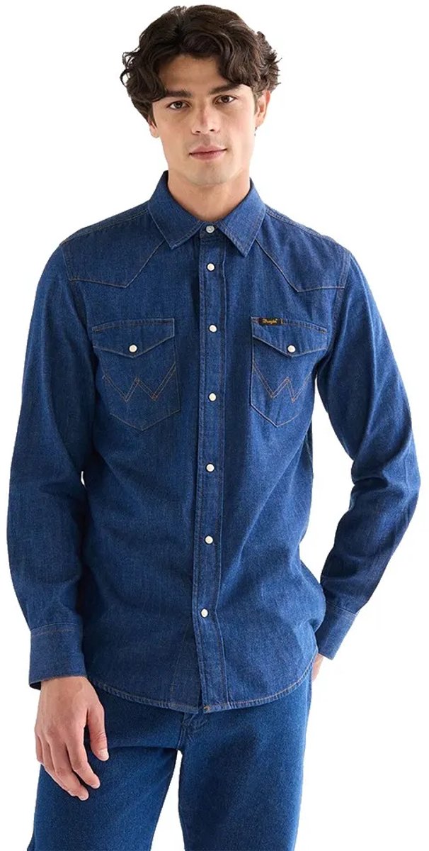 Wrangler Western Overhemd Met Lange Mouwen L Man Caroline Creek