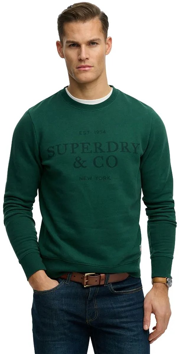 Superdry 1954 Company Relaxed Fit Sweatshirt XL Man Groen
