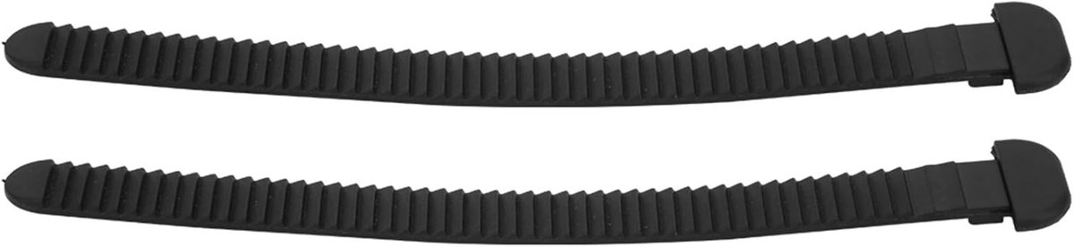 Rolschaatsriemen - Vervangende Gespen - Inline Schaatsen - Set van Twee - 15x2.5 cm - Zwart