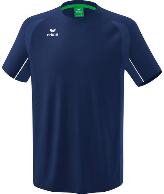 Erima Liga Star Training T-Shirt Heren - Wit / New Navy | Maat: M