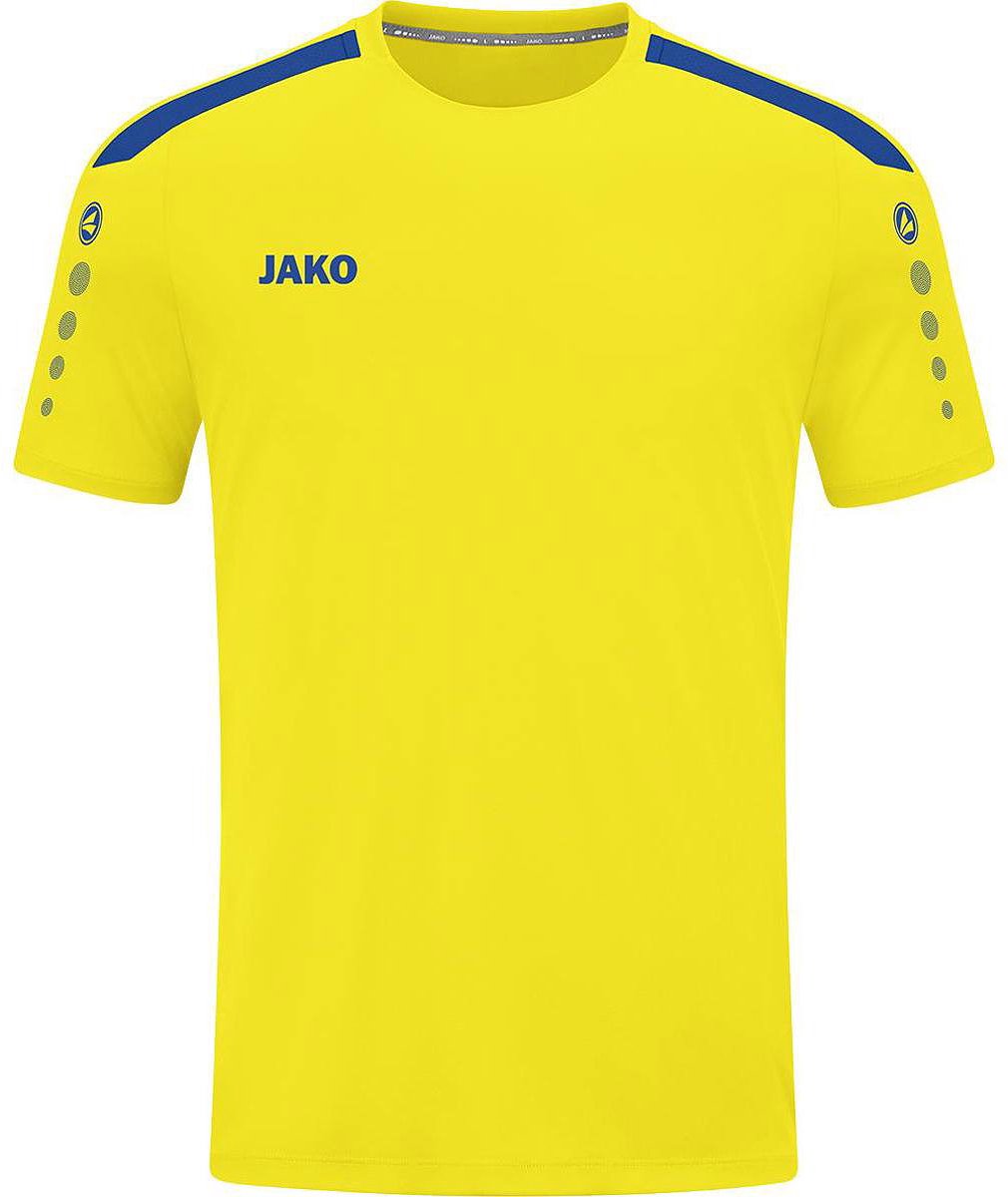 Jako Power Shirt Korte Mouw Heren - Geel / Royal | Maat: 3XL