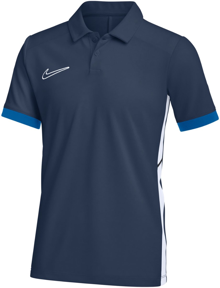 Nike Team T-shirt Kinderen Dri-FIT Academy 25 SS Poloshirt Donkerblauw - Maat XL