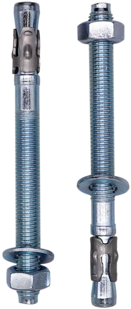 Wigankers Metaal - Pluggen Bouten - Stevig Bevestigen - Verzinkt Staal - M14 x 140 mm