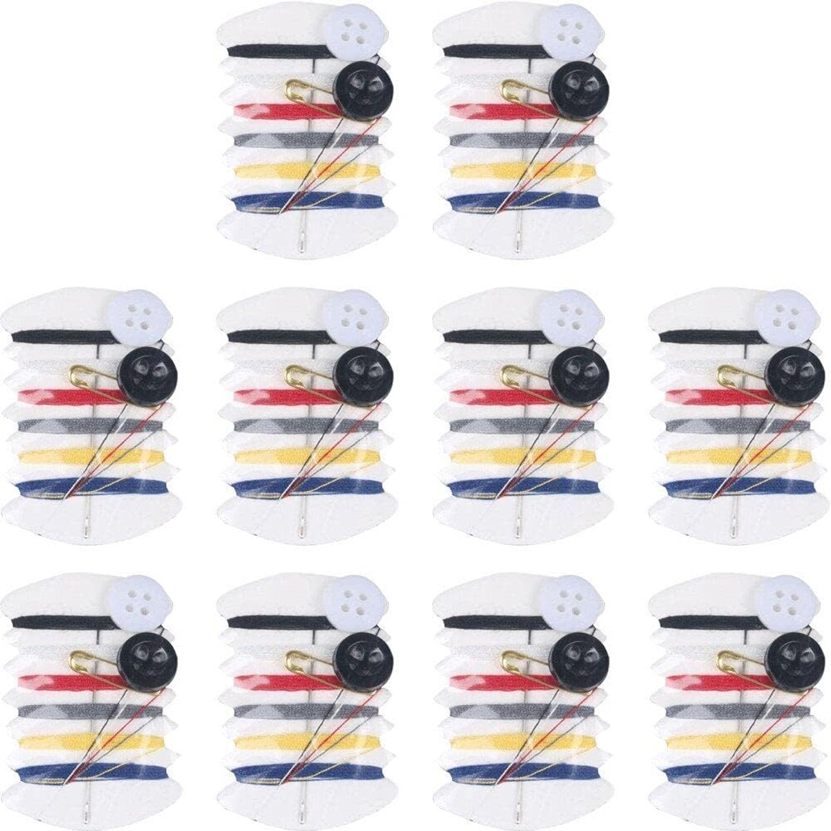 Mini Naaisets - Reis Naaiset - Snelle Reparaties - Compact & Compleet - 13 Gram - Mix