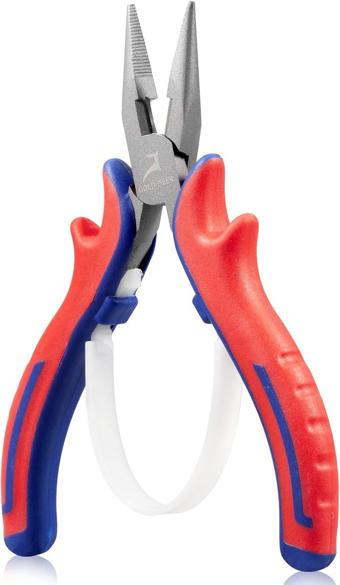 Mini Tang - Naaldneustang - Precisiewerk - Met Draadknipper - 5 Inch - Goud