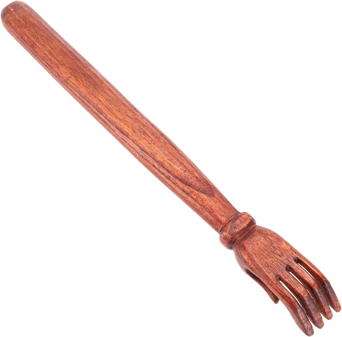 Ruggenkrabber Hout - Massage Krabber - Zelf Ontspanning - Handgesneden Uil - XXL 50cm - Bruin
