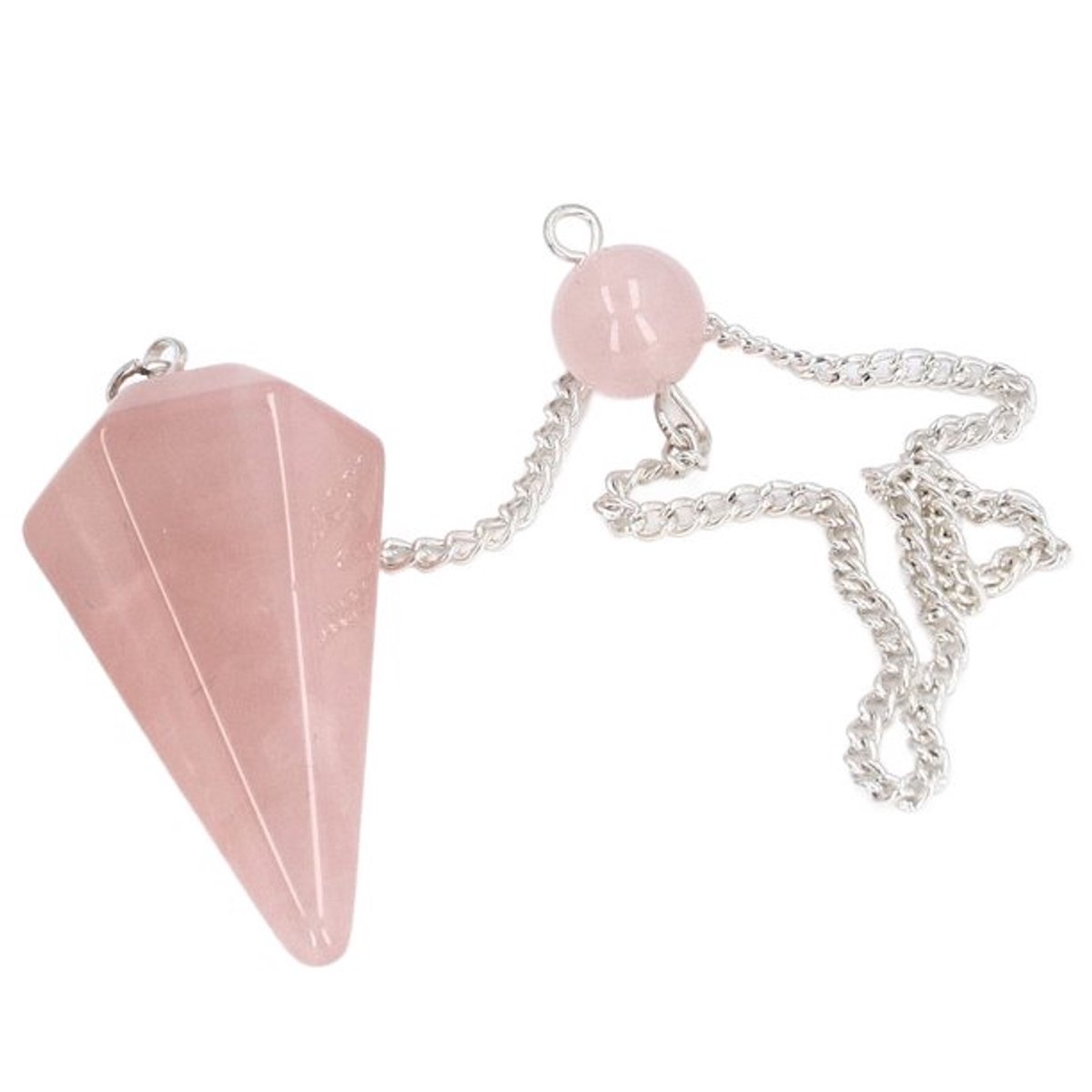 Rozenkwarts pendel - Edelstenen - Natuursteen - Pendulant - Aura - Energie - Spirituele si