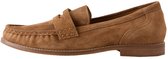 Next - Dames - Forever Comfort® leren zadelloafers met franjes - Bruin