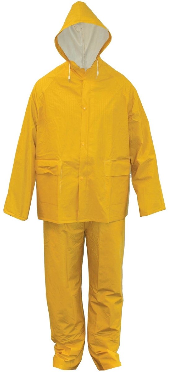 Regenpak PVC-rayon geel XL