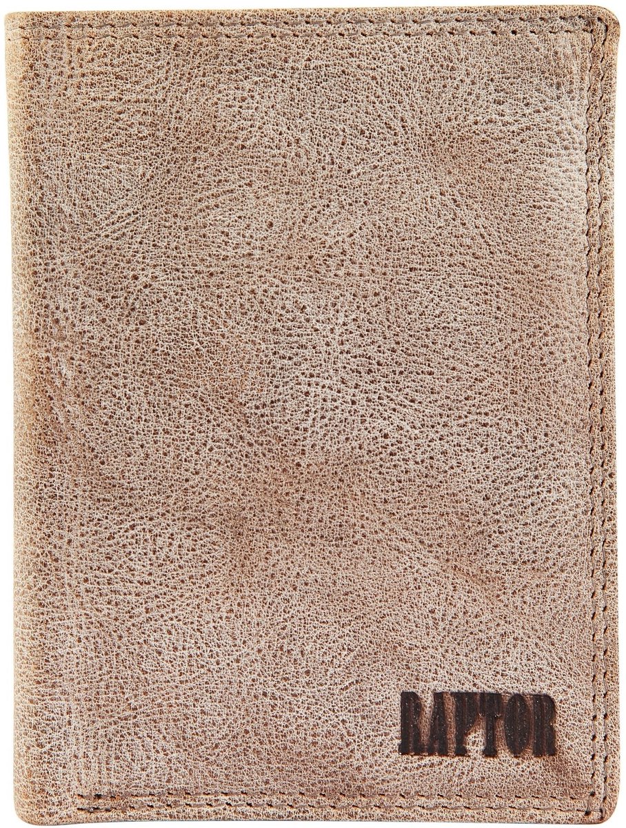 Raptor Herenportemonnee van hoogwaardig echt leer RA40006 Herenportemonnee van echt leer. 10 x 13 cm.