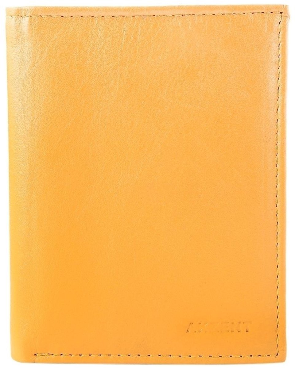 AKZENT Herenportemonnee van hoogwaardig echt leer Badil Akzent herenportemonnee van echt leer. Formaat 10 x 12 cm.