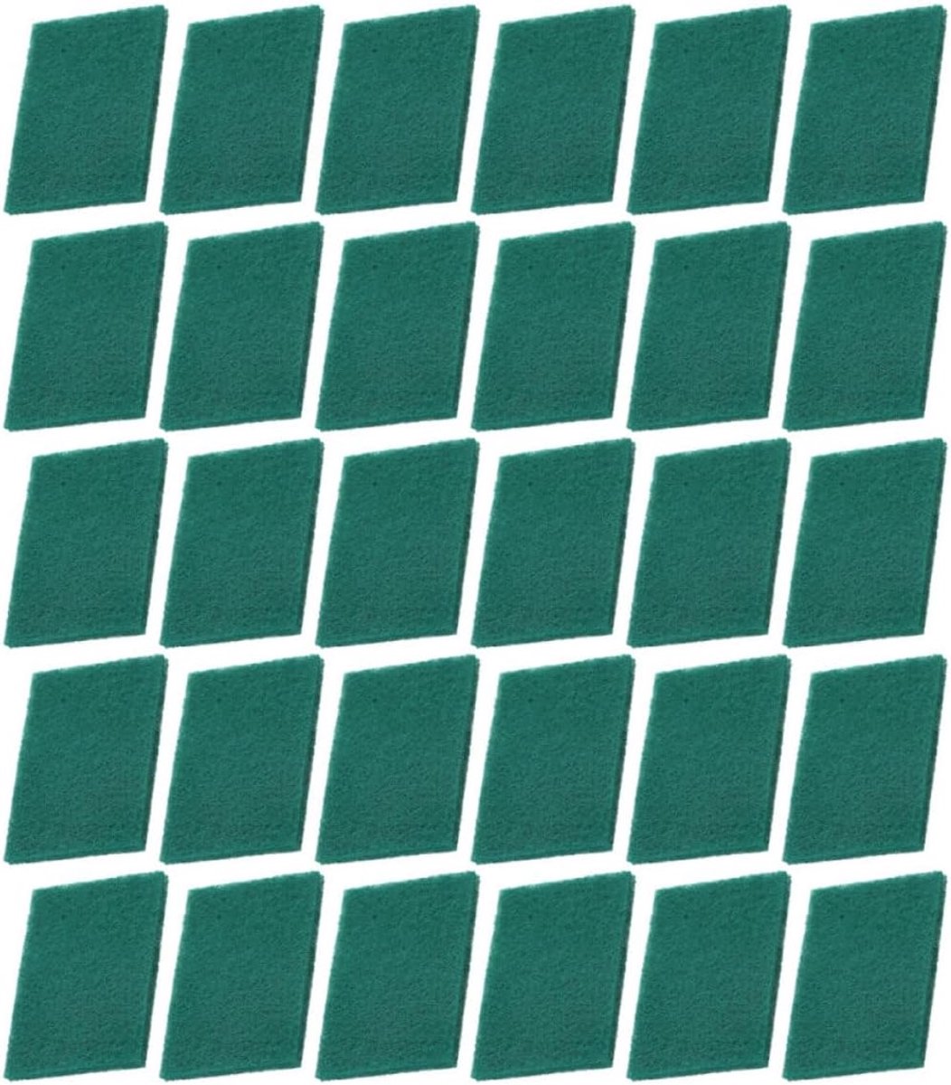 Keukensponzen Set - Schuursponzen Huishouden - Veelzijdig Reinigen - Krasvrij Materiaal - 15 x 10 cm - Donkergroen