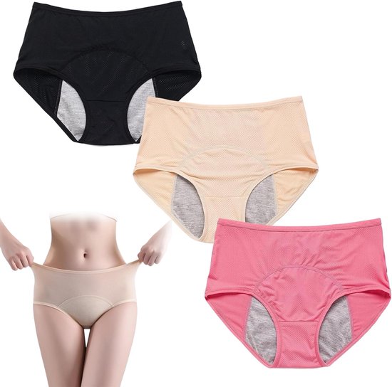 Slip Femme - Sous-vêtement Anti-fuite - Soin Incontinence - Lavable Réutilisable