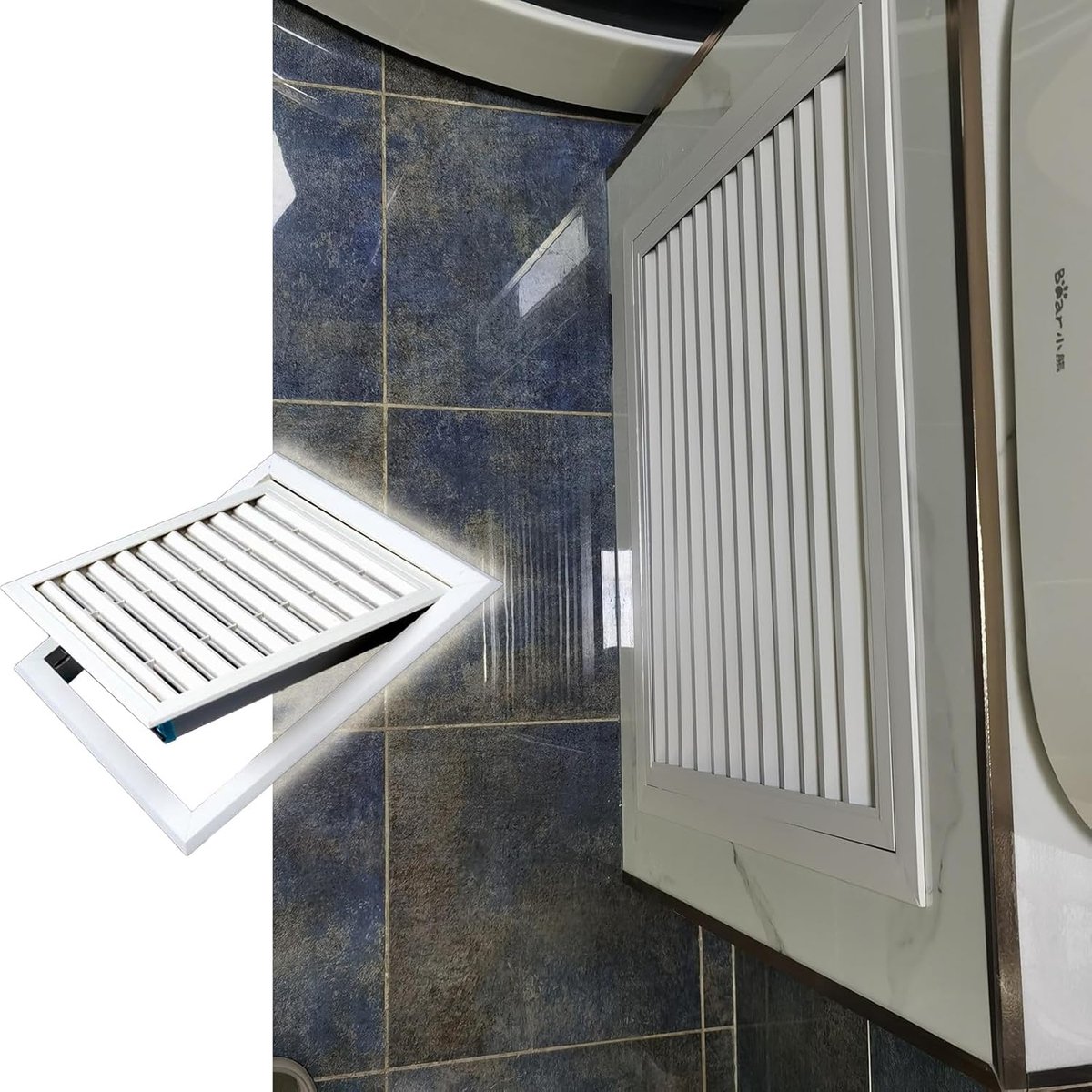 Ventilatierooster Inspectieluik - Toegangspaneel Afdekking - Onderhoud Afdekken - Met Gaasdeksel - Wand Plafond - Wit