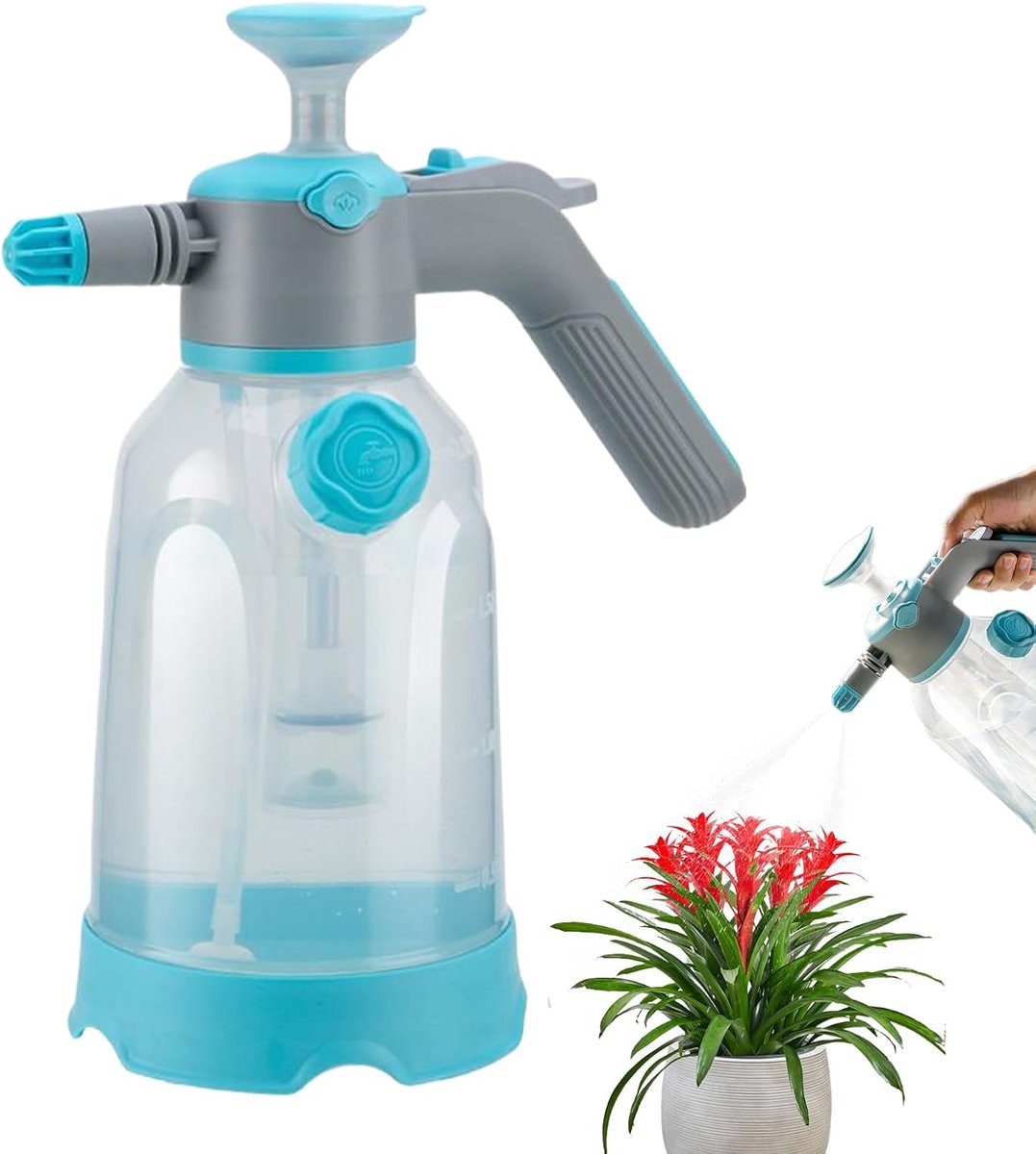 Gieter met Sproeier - Bloemen waterkan - Planten verzorgen - 2 Functies Dubbele Mond