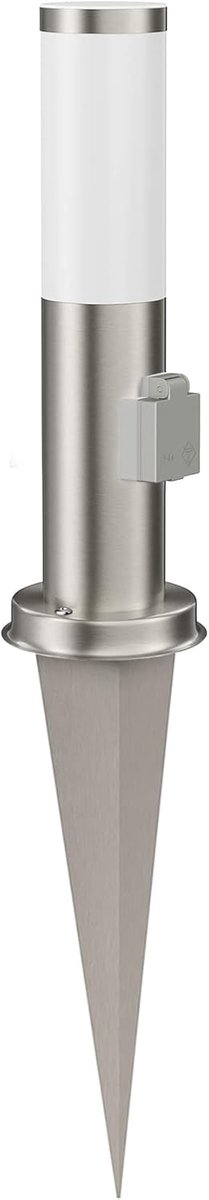 Padverlichting met spies - Buitenlamp tuin - Pad verlichten - Roestvrij staal - 385cm hoog