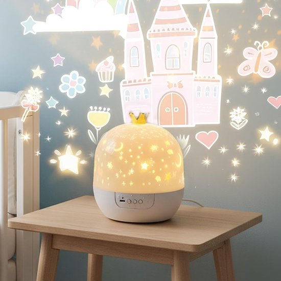 Sterren Nachtlicht Projector - Hemel Lamp - Rustgevende Sfeer - 360 Graden Draaiend - 11 x 11 x 11 cm — afbeelding 5