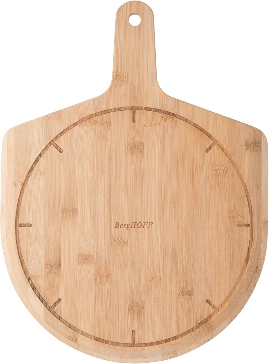Pizza Schep - Serveerschep Hout - Pizza Bakken - Groot Bamboe Bord - 45x34 cm - Bruin