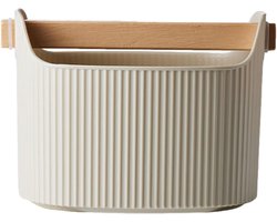 Afklopbak Koffiedik - Koffie Pucks Bak - Espresso Bereiding - Grote Capaciteit 1300ml - 19x13.2cm - Melk Koffie
