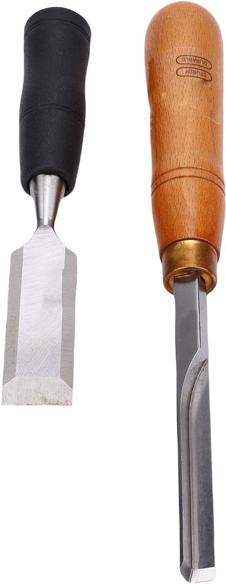Houtbewerkingsbeitels Set - Snijgereedschap - Precisie Houtbewerking - Gesmede Staalconstructie - 31 x 15 x 4 cm