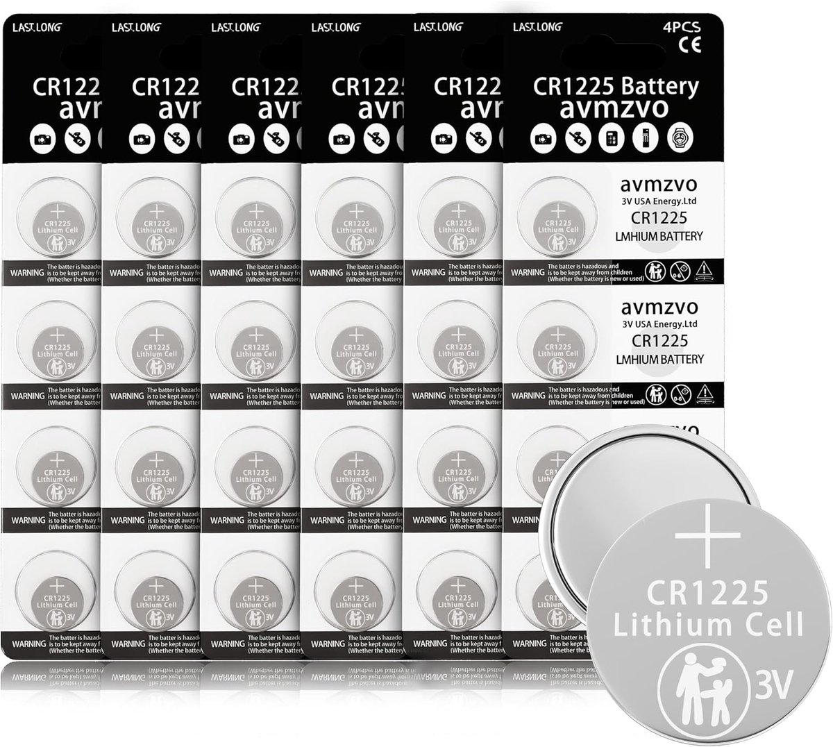 Lithium Knoopcel Batterijen - CR1225 3V - Apparaten Voeden - 3 Jaar Garantie - 12mm x 2.5mm