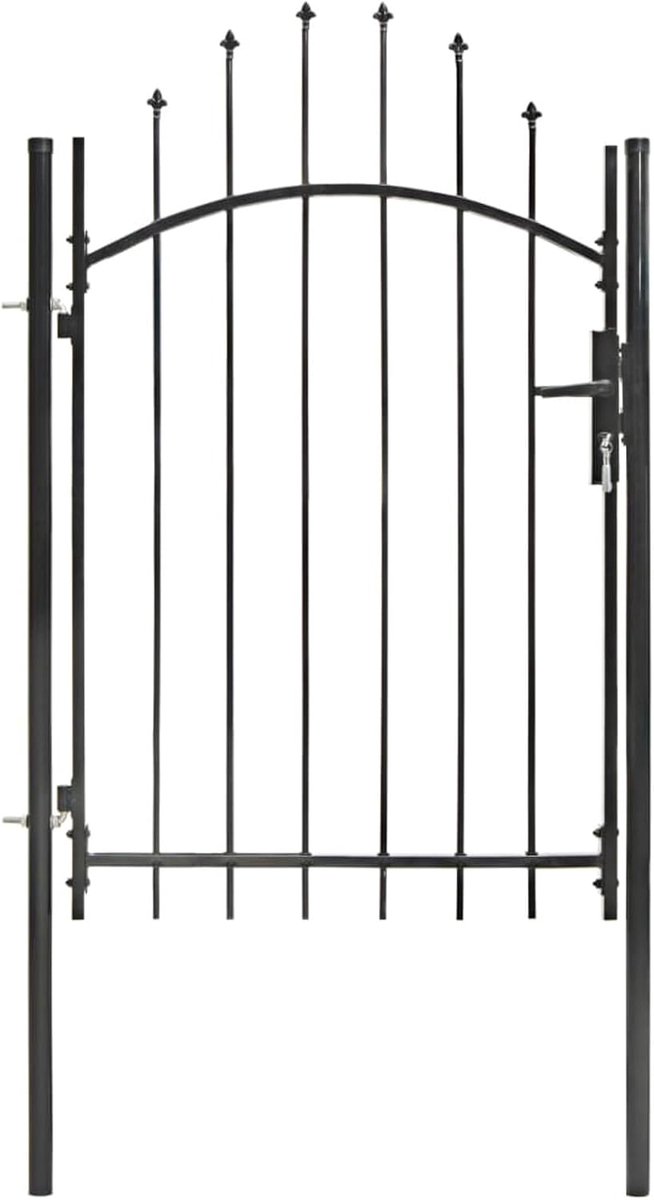 Tuinpoort Staal - Buitenhek Metaal - Tuin Afschermen - Gepoedercoat Tegen Roest - 1 x 2 Me