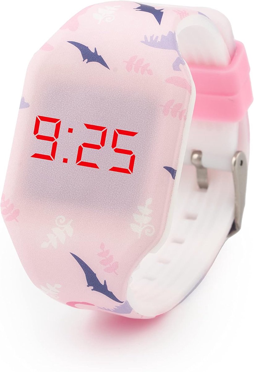 Kinderhorloge Digitaal - Kindersport Horloge - Tijd Leren Lezen - Siliconen Band - 25x6x1 cm