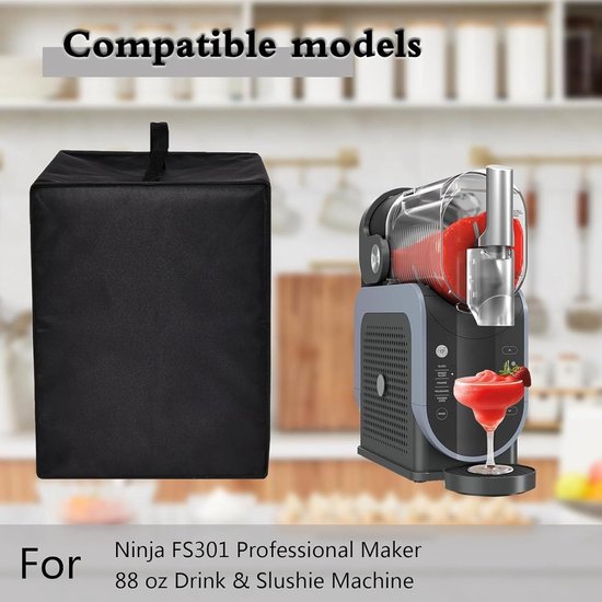 Ijsmachine Stofkap - Slush Machine Cover - Keuken Bescherming - Duurzaam Oxford Materiaal - 43x48x17cm - Zwart — afbeelding 2