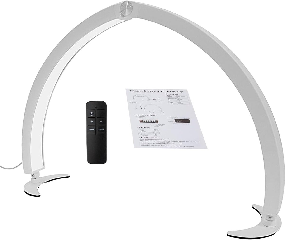 Nagel Lamp - Salon Verlichting - Manicure Beauty - Opvouwbaar Met Afstandsbediening - 40W - Wit