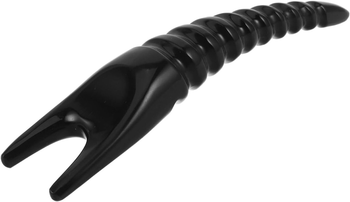 Gezichtsmassage Hulpmiddelen - Gua Sha Plank - Gezicht Beeldhouwen - Natuurlijke Ossenhoorn - 18.5 cm Lengte - Zwart