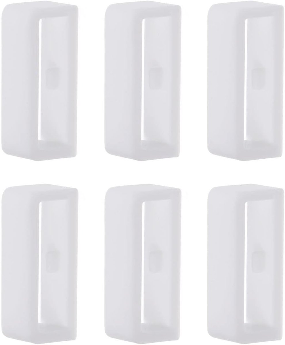 Vervangende Bandlusjes - Horlogeband Houders - Veilig Dragen - Set van Zes - 18 mm - Zwart