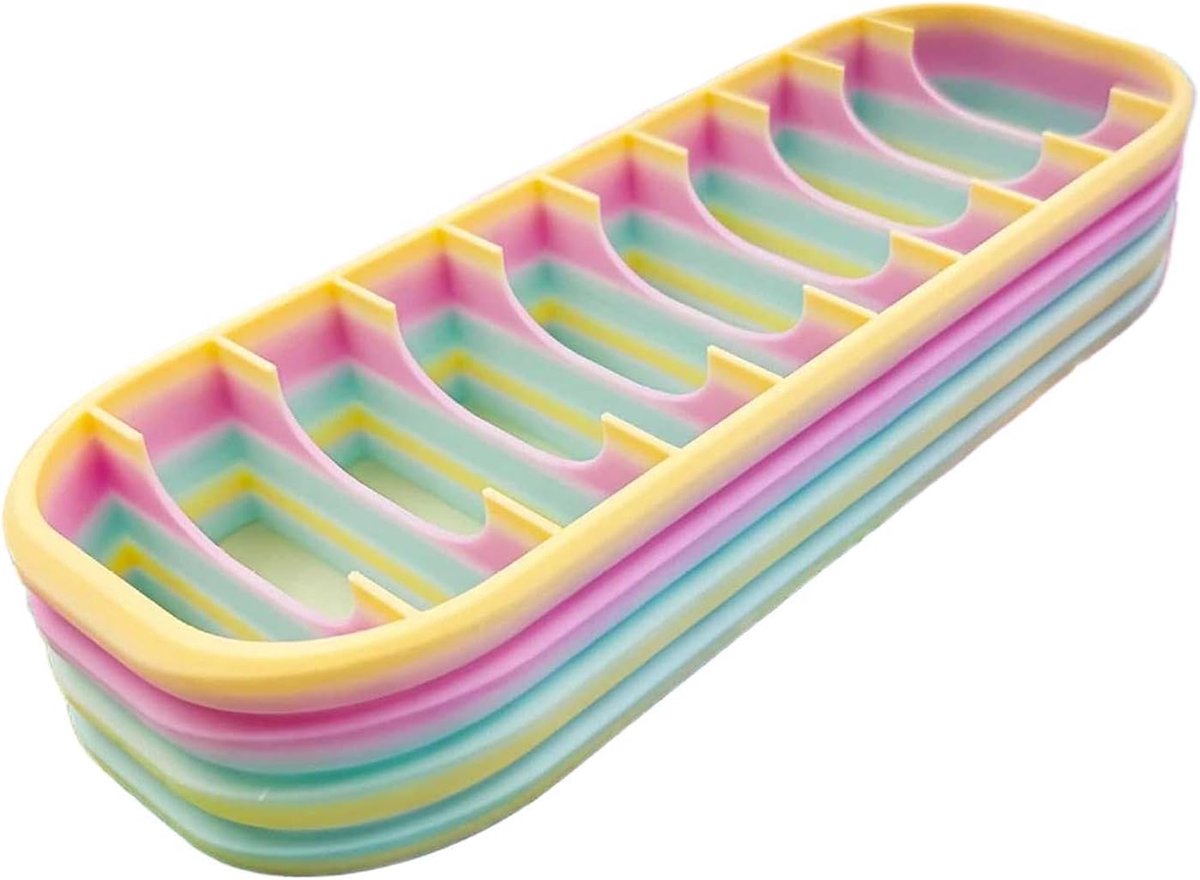 Genérico Bead Organizer Box - 10 vakken kunstbehuizing | esthetische gradiënt draagbare kralenorganizer voor sieraden, edelstenen, strassteentjes, lijmopslag, kunst, kantoor, school, dorm