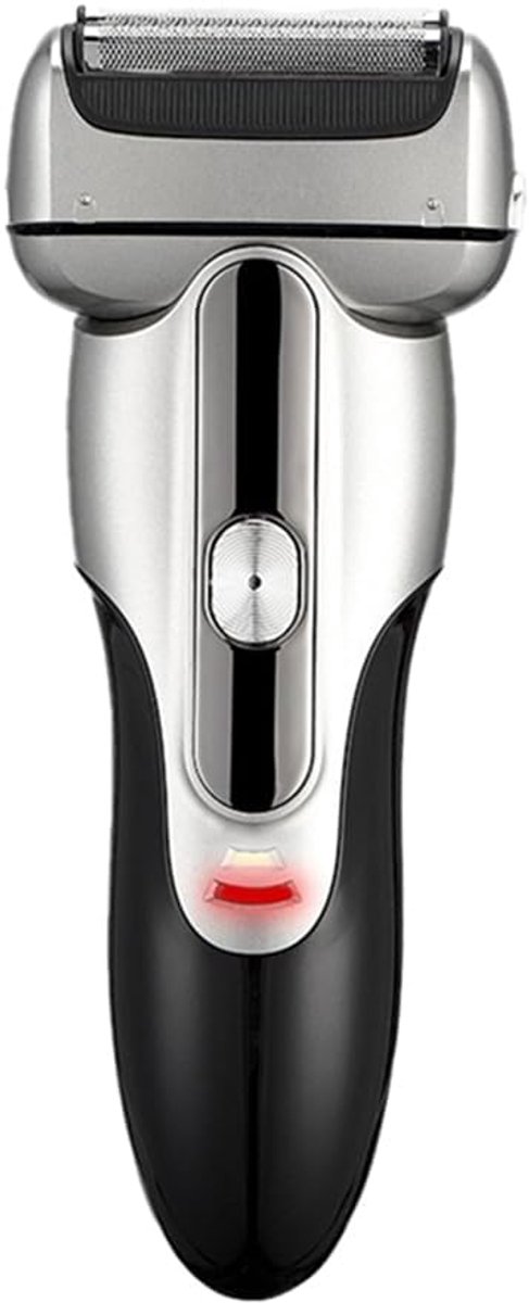 Elektrisch Scheerapparaat - Baard Trimmer - Glad Scheren - Drie Flexibele Koppen - 21 x 10 x 6 cm - Zwart